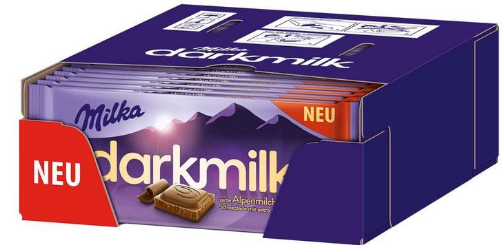 Milka darkmilk Alpenmilch Schokolade 25 x 85g für 16,01€ (statt 30€)