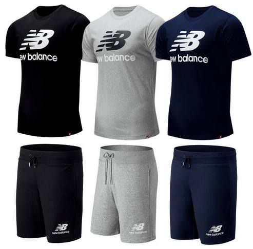 New Balance Shirt Essential Stacked Logo + Shorts für 39,95€ (statt 45€)