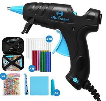 Blusmart Mini Klebepistole mit 40W, 2 Stufen & viel Zubehör für 9,99€ (statt 20€)   Prime