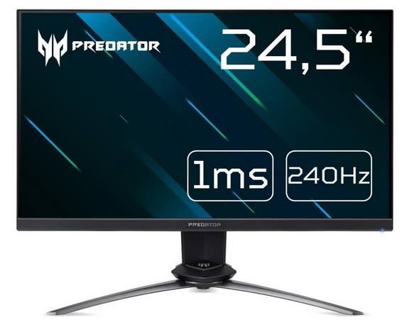 Acer Predator XN253QX   24,5 Full HD Gaming Monitor mit G Sync, 240Hz & 1ms für 328,99€ (statt 398€)