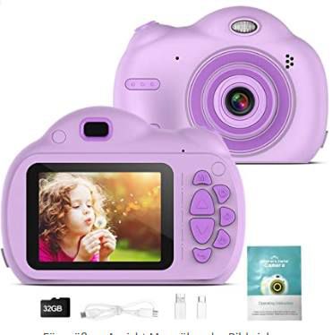 18MP TXIN Kinderkamera mit 2,4 Zoll Display & 32GB SD Karte für 19,99€ (statt 32€)