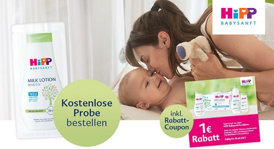 Probe der HiPP Milk Lotion Babysanft kostenlos bestellen