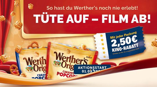 Mit Werther’s Original Caramel Popcorn Kinogutschein erhalten