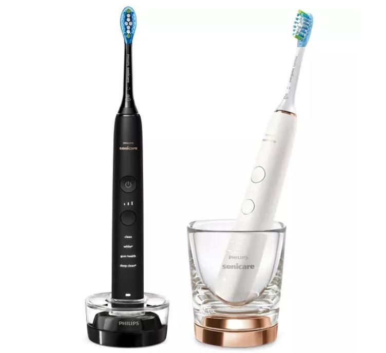 Philips HX9914 DiamondClean Sonicare Schallzahnbürste Doppelpack Schwarz inkl. Ladeglas ab 205,12€ (statt 246€)