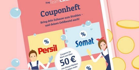 Gratis Couponheft anfordern und damit bis zu 50€ sparen