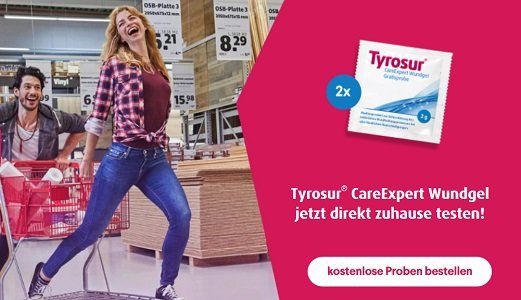 Gratis Tyrosur® CareExpert Wundgels anfordern