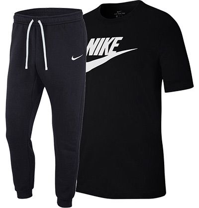 Nike Freizeit Outfit bestehend aus T Shirt & Jogginghose aus Baumwolle für 38,99€ (statt 44€)