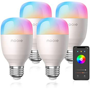 4er Pack: Nooie WLAN RGB 10W LED Glühbirnen für 29,24€ (statt 45€)