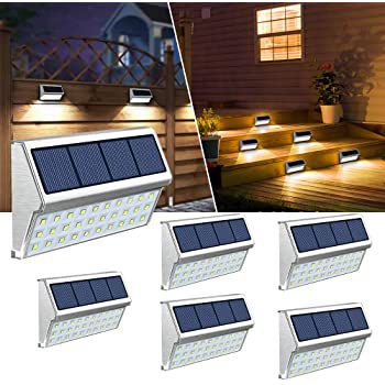 6er Pack: JSOT LED Solar Außenlampen für 28,19€ (statt 47€)