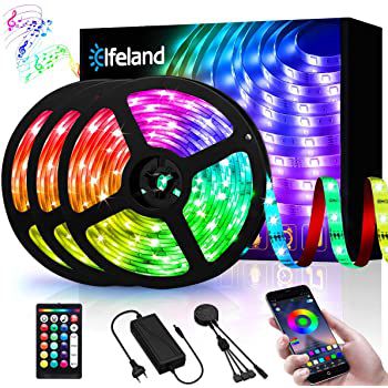 3x 5m LED RGB Streifen mit Fernbedienung & App Steuerung für 14,99€ (statt 30€)