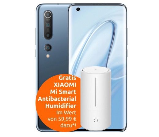 🔥 Knaller (Young + Gigakombi): Xiaomi Mi 10 + Mi Luftbefeuchter für 49€ + Vodafone Flat mit 25GB LTE für 19,99€ mtl.
