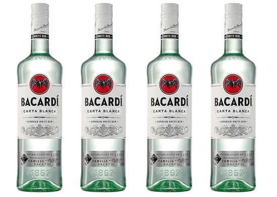 4x Bacardi Carta Blanca Rum je 700ml für 38,97€ (statt 49€)