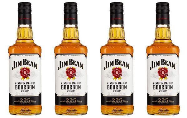 4 Flaschen Jim Beam White Kentucky Straight Bourbon Whiskey für 37,44€ (statt 46€)