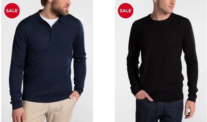 Eterna: 50% Rabatt beim Kauf von 2 Strick Artikel   z.B. 2 Pullover für nur 59,95€