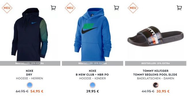 SportScheck: 15% Rabatt auf Bestseller   z.B. Nike Varsity Compete TR 3 für 46,41€ (statt 56€)