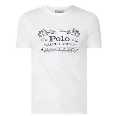 Polo Ralph Lauren T Shirt in Weiß mit Logo für 34,99€ (statt 80€)