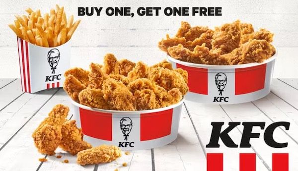 KFC: 2x Chick’n’Share Hot Wings oder Crispys zum Preis von einem + Large French Fries gratis dazu
