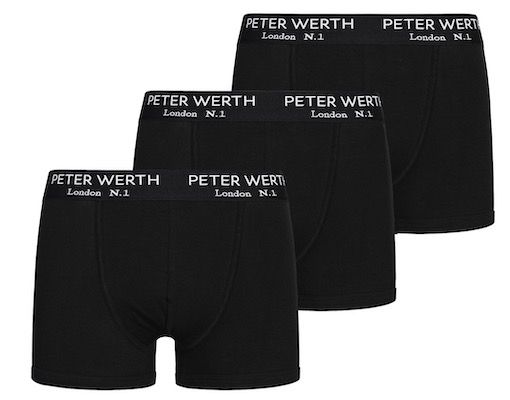 3er Pack Peter Werth London N.1 Boxershorts für 12,99€ (statt 17€)