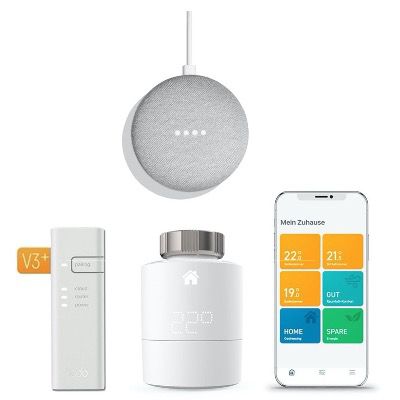 tado° Smartes Heizkörper Thermostat Starter Kit V3+ inkl. Nest Mini für 99€ (statt 130€)