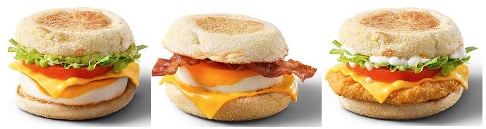 McDonalds Frühstück: McMuffin Bacon&Egg, Fresh Chicken und Avacado&Egg je nur 1,99€   APP