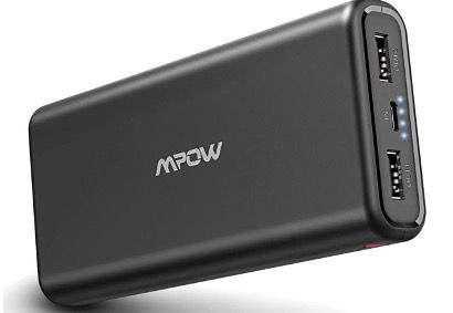 Mpow 20000mAh Power Bank mit 2 USB Outputs für 14,99€ (statt 30€)