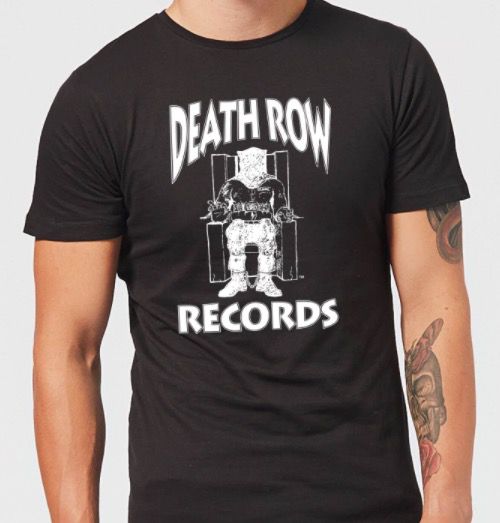 Death Row Records Logo Herren T Shirt für 9,99€ (statt 19€)