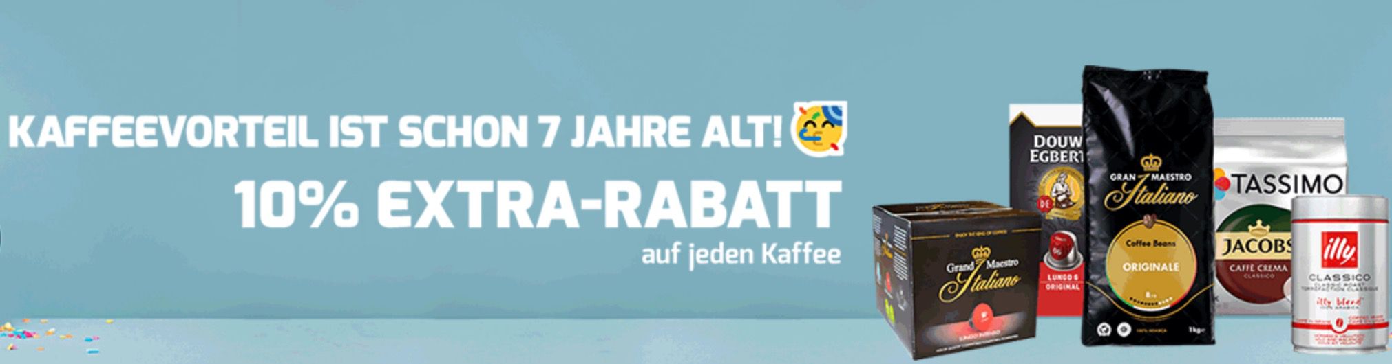 Bis Mitternacht! Kaffeevorteil mit 10% extra Rabatt ab 50€   auf alles   auch im Sale