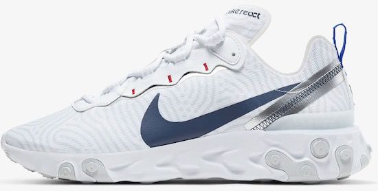 Nike React Element 55 Herren Sneaker in Weiß für 64,78€ (statt 125€)   Restgrößen