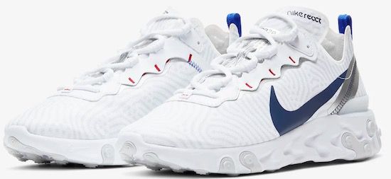 Nike React Element 55 Herren Sneaker in Weiß für 64,78€ (statt 125€)   Restgrößen