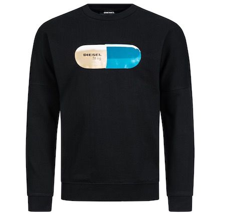 Diesel S Kalb Herren Sweatshirt für 38,29€ (statt 45€)   S, M