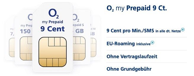 O2 Netz mal testen? Prepaid SIM mit 1€ Guthaben kostenlos bestellen