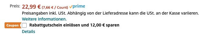 Roffie Körperfettwaage (bis 180kg) inkl. App Anbindung für 10,99€ (statt 30€)