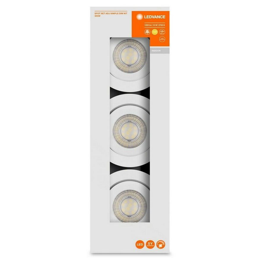 Osram: Ledvance LED Downlight   3er Set für 21€ (statt 32€)