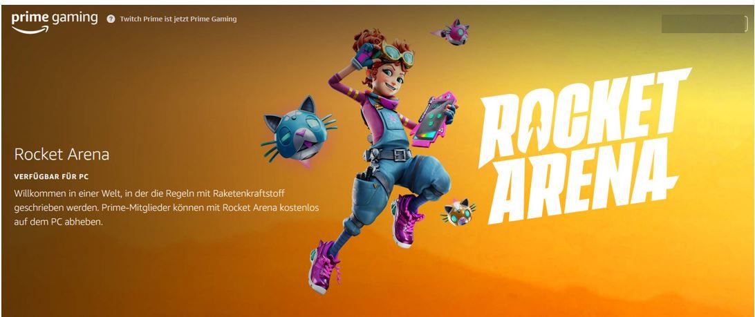 Gratis! PC Game: Rocket Arena dank Amazon Prime