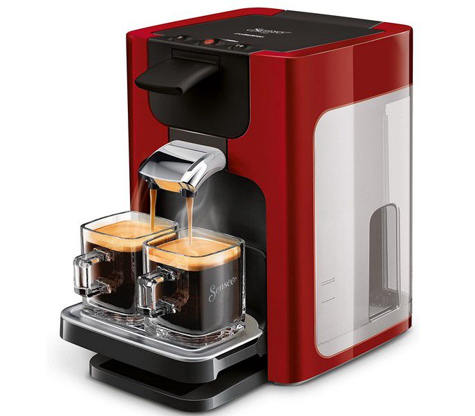 Philips HD7866 Senseo Quadrante Kaffeeautomat in Rot für 86,99€ (statt 107€)
