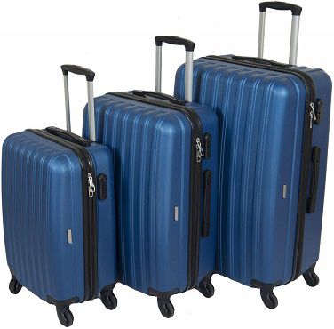 3er Set Kofferset Milanino „Line“ in blau für 54,90€ (statt 89€)