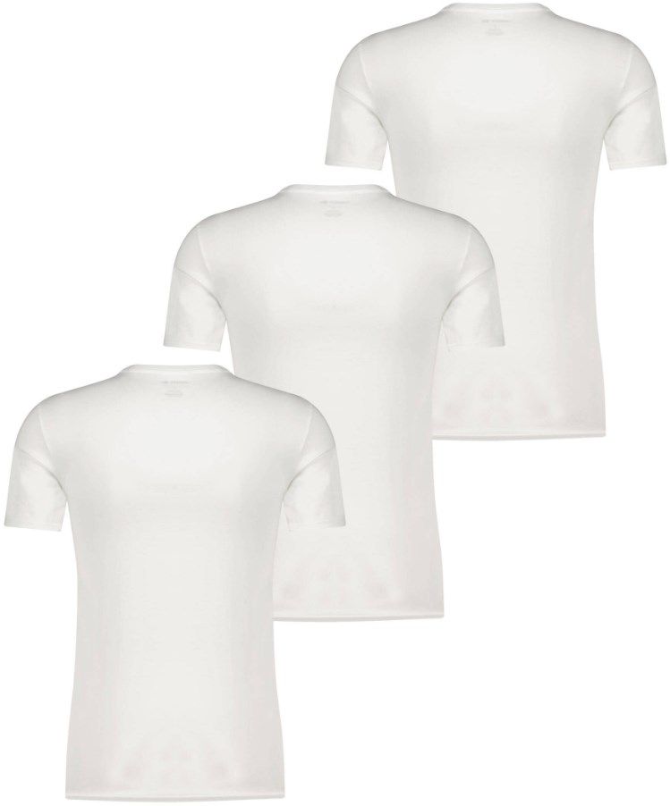 3er Pack Lacoste T Shirts mit Rundhals Ausschnitt in Weiß ab 27,91€ (statt 34€)