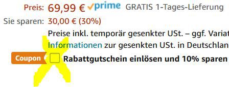 Naipo Nacken Massagegerät mit Akku für 39,89€ (statt 70€)