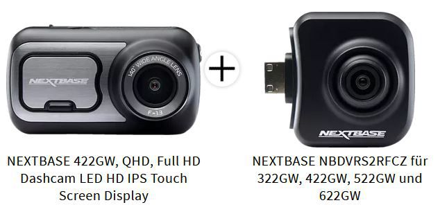 Saturn Foto Aktion: z.B. NEXTBASE 422GW Dashcam + NEXTBASE Rückfahrkamera für 173,26€ (statt 263€)