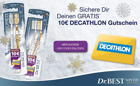 Dr. Best Aktionsprodukte kaufen   10€ Decathlon Gutschein abholen