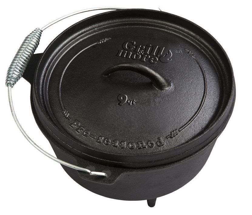 Dutch Oven 8l Grill  u. Feuertopf aus Gusseisen für 38,98€ (statt 50€)