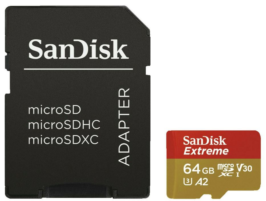 SanDisk Extreme microSDXC 64GB Karte für 9,99€ (statt 16€)
