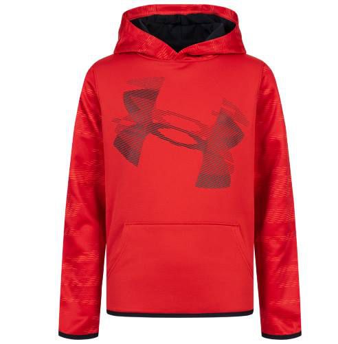 Under Armour Fleece Kinder Hoodie (Gr. 128 170) in Rot für (statt 44€)