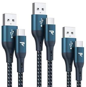 3er Pack: RAMPOW USB C Ladekabel (1, 2 & 3 Meter) für 5,49€   Prime