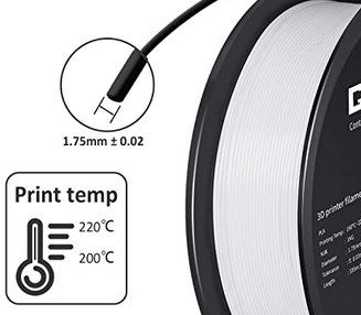 1kg GIANTARM PLA Filament (1.75mm) in Weiss für 15,99€ (statt 23€)   Prime