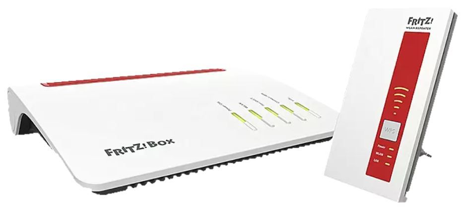 AVM FRITZ!Box 7590 + 1750 Repeater für 188,79€ (statt 268€)