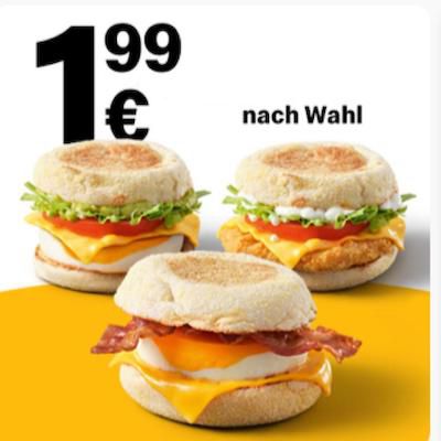 Mcdonalds Fruhstuck Mcmuffin Bacon Egg Fresh Chicken Und Avacado Egg Je Nur 1 99 App