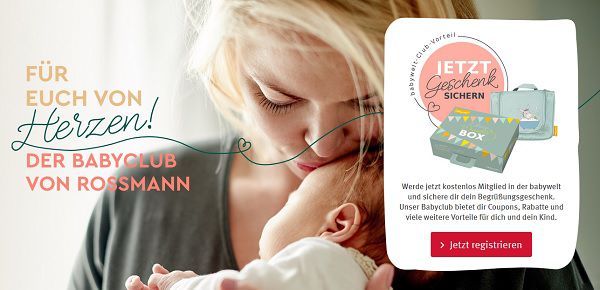 Rossmann: Bei Anmeldung bei der Babywelt kostenloses Begrüßungspaket