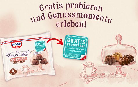 My Sweet Table von Dr. Oetker kostenlos ausprobieren