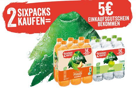 Mit dem Kauf von VOLVIC TOUCH & TEE 5€ Einkaufsgutschein abholen